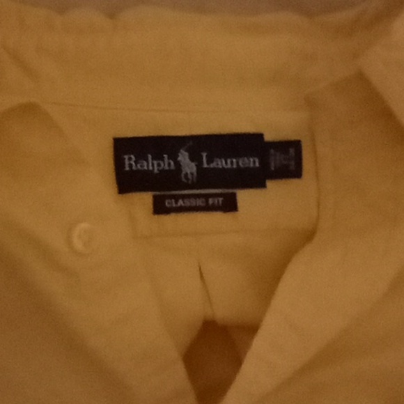 Ralph Lauren Other - Mens pale yellow Ralph Lauren dress shirt